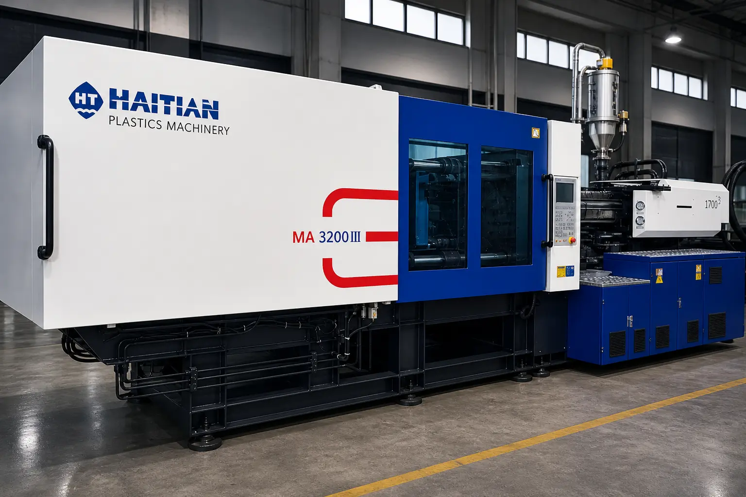 מכונת הזרקה HAITIAN 320 טון במפעל RYS Plast