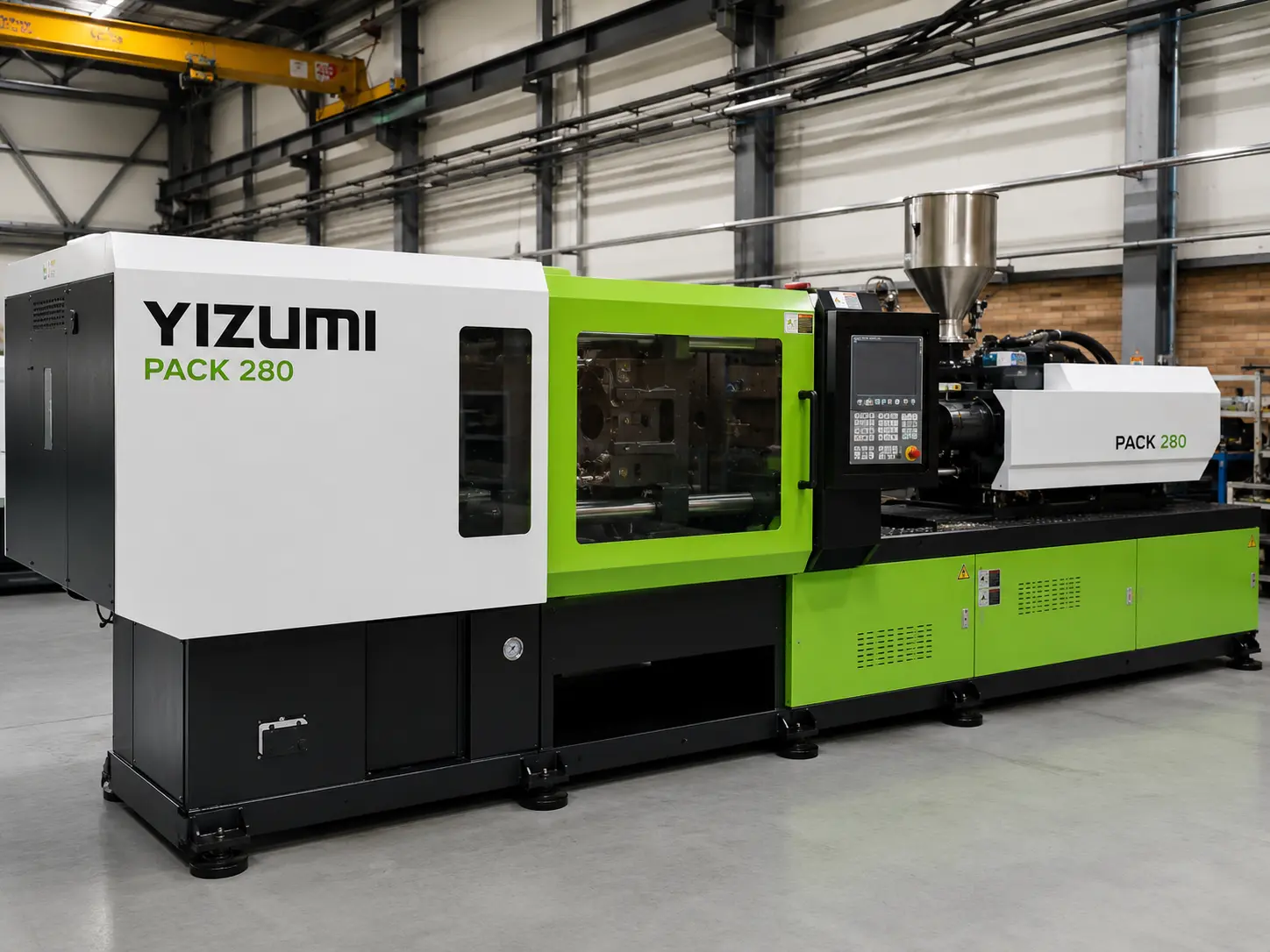 מכונת הזרקה YIZUMI PACK 280 טון במפעל RYS Plast